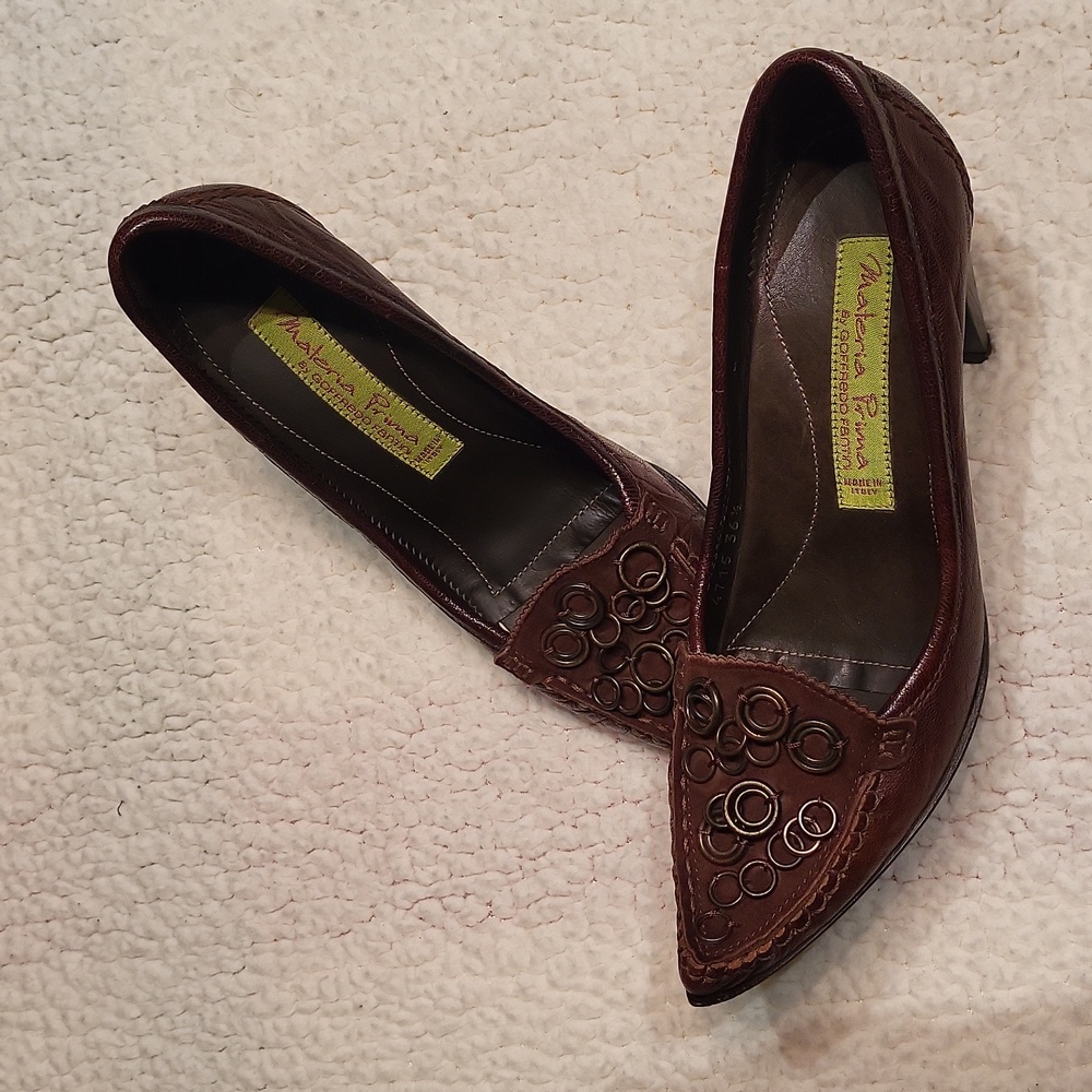 Vintage Y2K Materia Prima Goffredo Fantini Luxury Leather Women's Shoes / Sz 6 - Picture 7 of 17